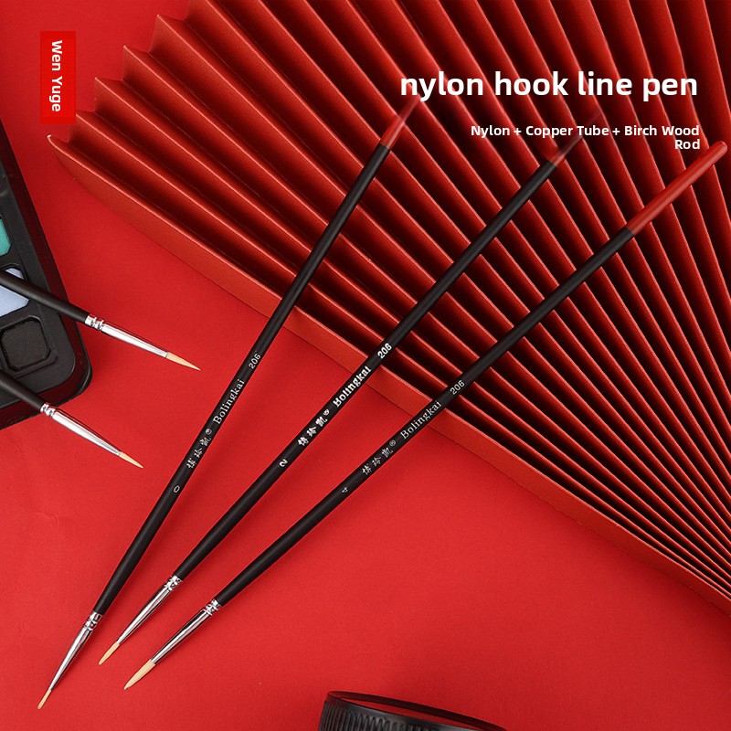 Gouache Paint Set - Pędzel z nylonową włosią, pędzel do