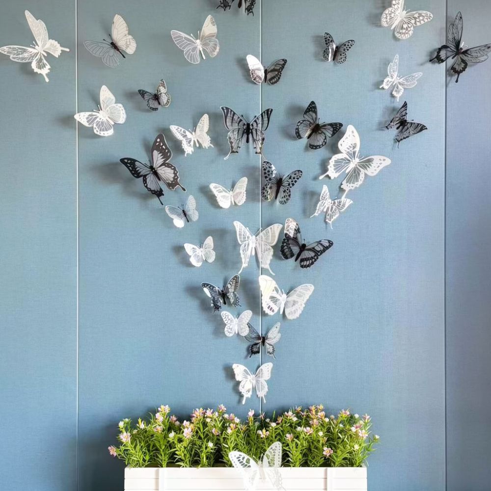 Naklejki 3D z motywem motyli,  – Art And Craft For Nursery recenzja i cena