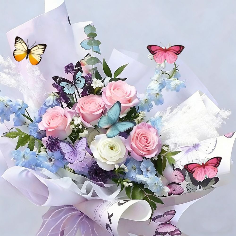 Sztuczne motyle – naklejki na  – Art And Craft For Nursery recenzja i cena