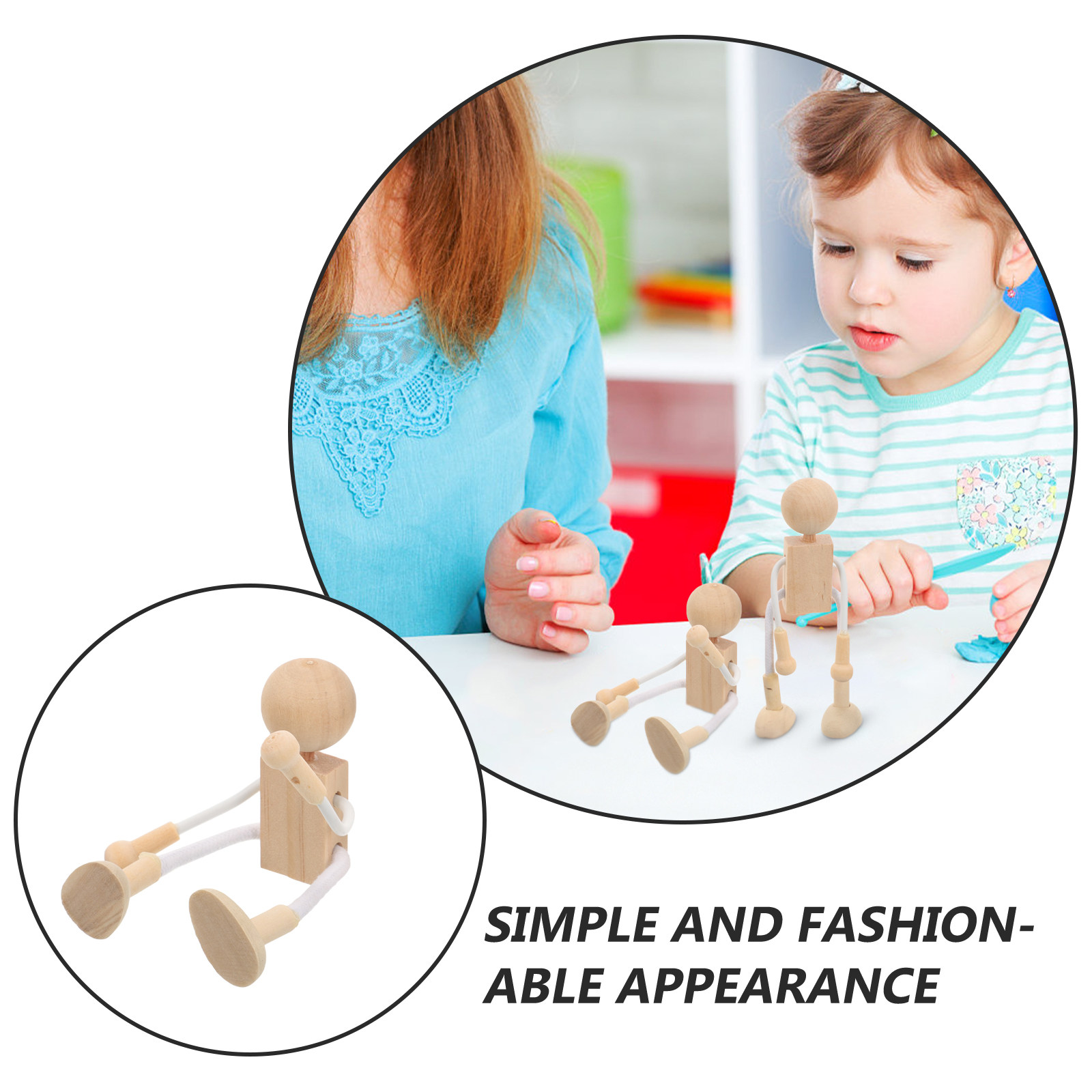 Zestaw 4 drewnianych figur wyk – Art Craft Kit recenzja i cena