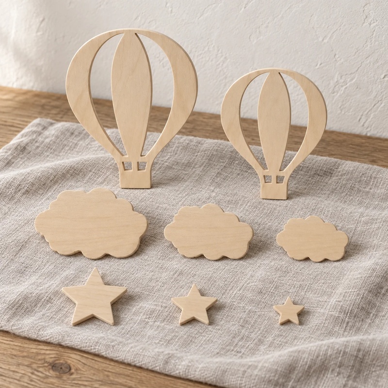 13-częściowy Zestaw Drewnianyc – Art And Craft For Nursery recenzja i cena